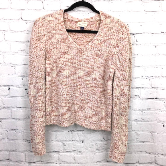 Universal Threads Puff Sleeve Scoop Neck Long Sleeve Chunky Sweater Women’s M - Picture 2 of 11